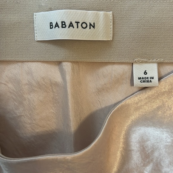 Babaton Slip Satin Mini Skirt Denude - Picture 3 of 3